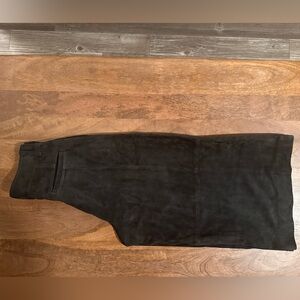 Reiss Charcoal Suede Pant